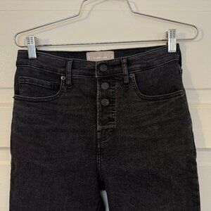 Everlane Women's High Rise Black Button-Fly Ankle Jeans - size 29 Regular